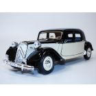 CITROEN TRACTION 15CV bicolore blanc & noir 1/18