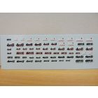 SET DECALCOMANIES LOGO ECHAPPEMENTS DEVIL 1/43