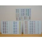 SET 3 DECALCOMANIES ECURIES F1 1996 - 1997 1/43 Transfer