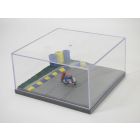 DIORAMA RACING piste circuit avec figurine pompier 1/43