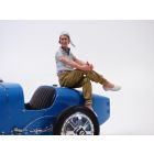 Figurine PILOTE BUGATTI femme Hellé NICE 1/18