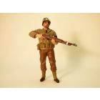 FIGURINE SOLDAT POLICE MILITAIRE USA WW2 avec fusil 1/18 Soldier IV