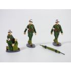 Set de 3 FIGURINES SOLDAT AMBULANCIER Croix rouge WW2