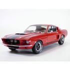 FORD MUSTANG SHELBY GT500 1967 rouge & bandes noires 1/18