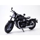 Moto TRIUMPH BOBBER Bonneville noir 1/12