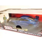 Brian's NISSAN SKYLINE GTR Film FAST AND FURIOUS 7 1/18 lumières & figurine