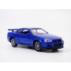 NISSAN Skyline GTR R34 bleu 1/35