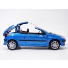 Occasion sans boîte PEUGEOT 206 CC bleu métallisé 1/18 206CC