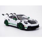 PORSCHE 911 - 992 GT3RS blanc & vert tribute to CARRERA RS 2.7l 1/43