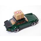 PORSCHE 911 - 930 TURBO vert & galerie & cadeau Noël 1/43