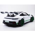 PORSCHE 911 - 992 GT3 RS blanc & vert Python CARRERA RS 2.7l tribute 1/12