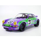 PORSCHE 911 RSR violet & vert 1/18 Hippy tribute