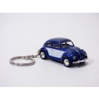 PORTE CLE VW COCCINELLE bleu & blanc 1/64 clef