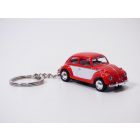 PORTE CLE VW COCCINELLE rouge & blanc 1/64 clef