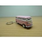 PORTE CLE VW COMBI T1 rose 1/64 clef