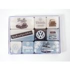 Set de 9 MAGNETS de frigo VOLKSWAGEN Think tall & Small VW