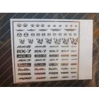 Sticker métal logo MAZDA 1/43 1/24 1/18 RX8 RX7 MX5 roadster MPS