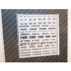 Sticker métal logo TOYOTA 1/43 1/24 1/18 Trueno Levin Supra TRD GT YARIS Corolla Hiace