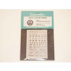 Sticker métal logo VW - GOLF - GTi - R 1/43 1/24 1/18 Volkswagen