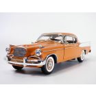 STUDEBAKER Gold Hawk 1957 cuivre & blanc 1/18 