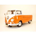 VOLKSWAGEN COMBI T1 pick up orange + surf 1/18