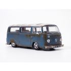 VOLKSWAGEN COMBI T2 RAT LOOK bleu 1/43 VW type 2 RHD