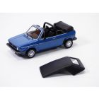 VOLKSWAGEN GOLF CABRIOLET bleu Monaco serie 1 gris GLS GLi 1/43 VW