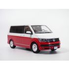 VOLKSWAGEN TRANSPORTER T6 Multivan rouge & blanc 1/43 Bulli VW