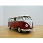 VW COMBI T1 rouge et blanc 1/24