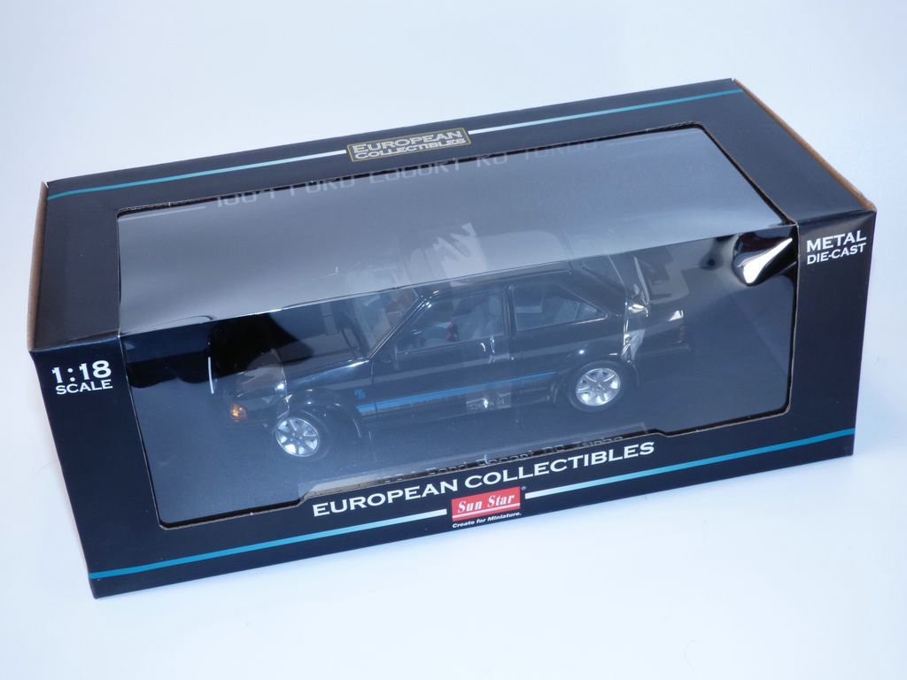 Ford Escort MKIII RS Turbo 1985 Black - Un Monde Miniature