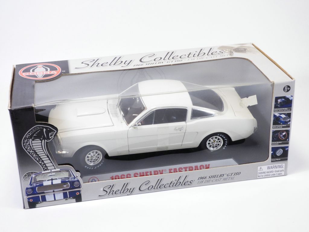 FORD MUSTANG SHELBY GT350 blanc 1966 1/18 Fastback 814770011742| eBay