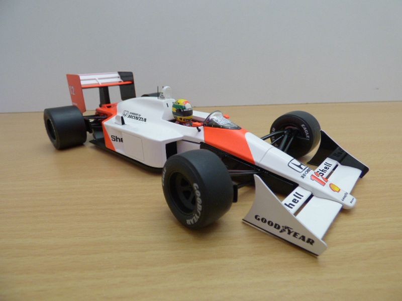 Collection model Car McLAREN MP4//4 Honda TURBO №12 Formula 1 Auto scale 1//43