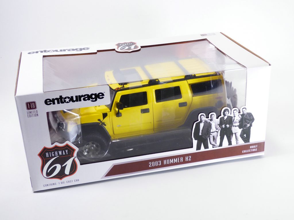 HUMMER H2 jaune film série TV Entourage 1/18 | eBay