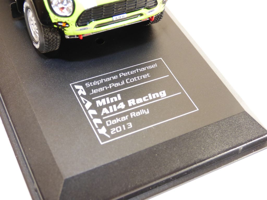 MINI ALL4 racing vainqueur Dakar 2013 Stephane PETERHANSEL 1/43 - Imagen 6 de 8