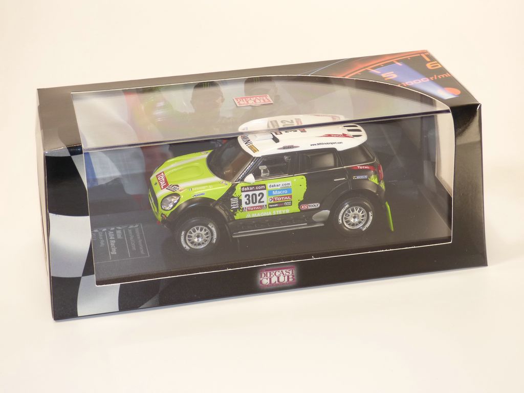 MINI ALL4 racing vainqueur Dakar 2013 Stephane PETERHANSEL 1/43 - Imagen 8 de 8