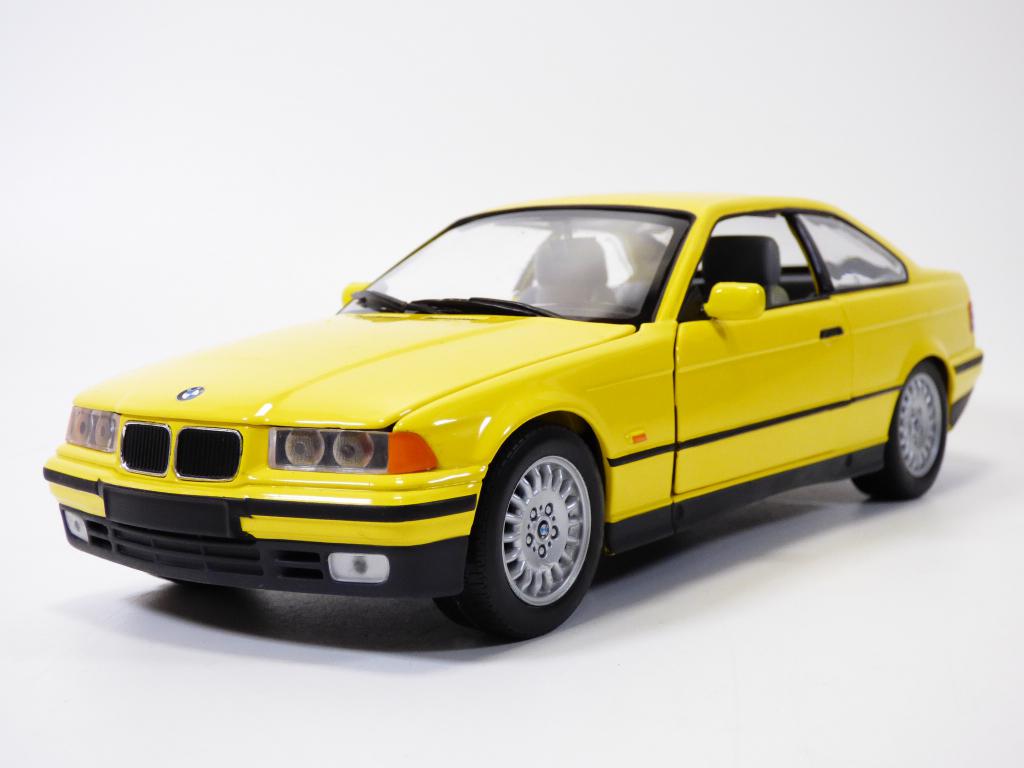GEBRAUCHT in Box BMW 3er Coupe gelb E36 1/18 325i 320i 318i 316i 328i - Bild 1 von 6