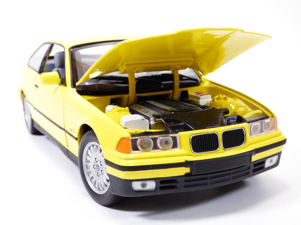 GEBRAUCHT in Box BMW 3er Coupe gelb E36 1/18 325i 320i 318i 316i 328i - Bild 4 von 6
