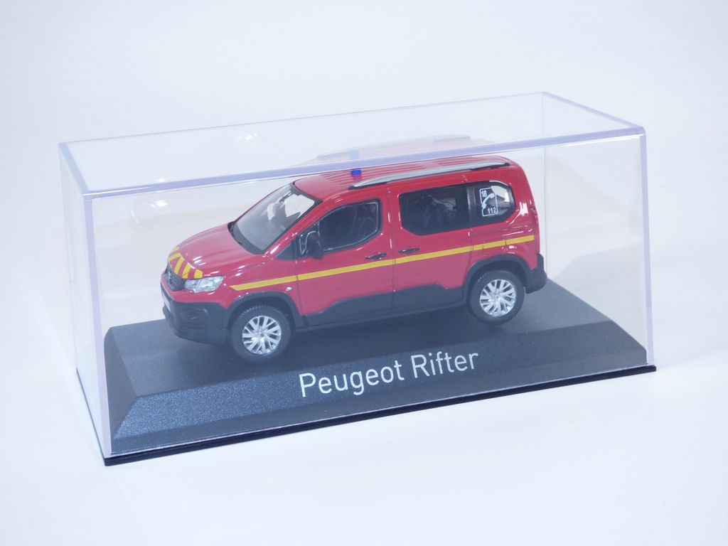 Peugeot Rifter Sapeurs-Pompiers 1/43 – Norev 2019 – Neuf – Collection