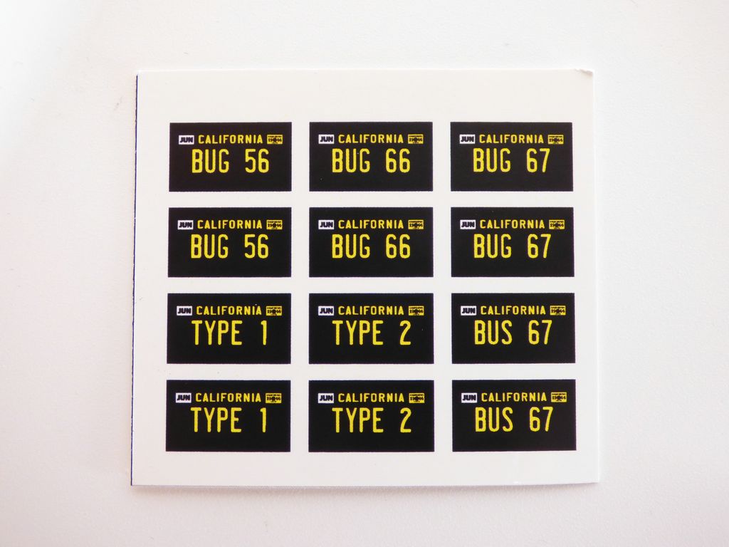 VW BUG 56 66 67 Type 1 2 BUS 67 1-24 1-18 LICENSE PLATE - Picture 2 of 4