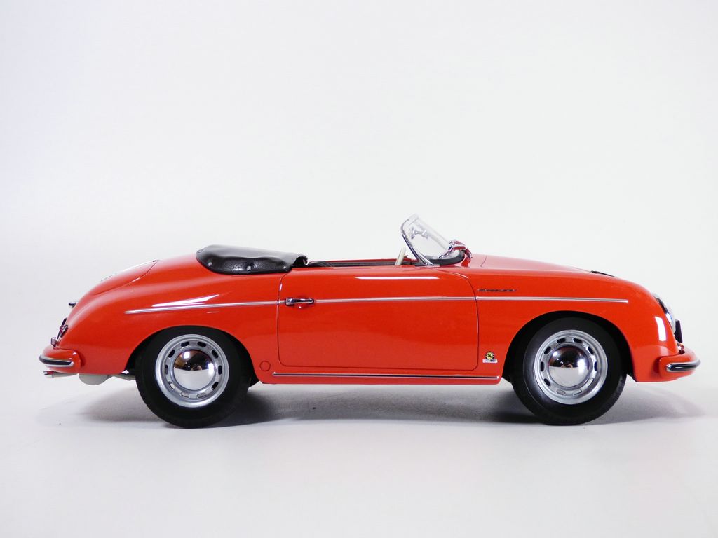 PORSCHE 356 SPEEDSTER rouge 1/18 1954 - Foto 6 di 7