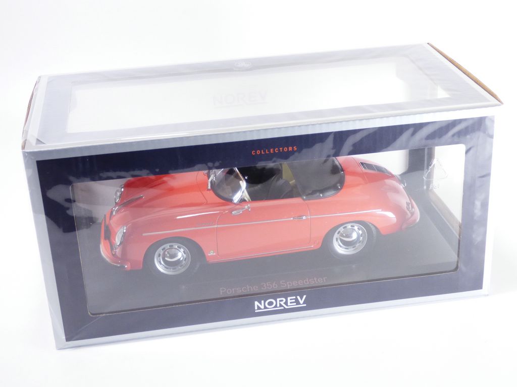 PORSCHE 356 SPEEDSTER rouge 1/18 1954 - Foto 7 di 7