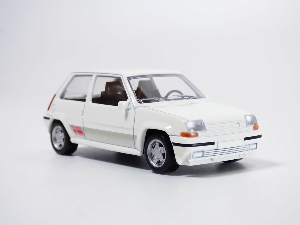 Modèle Réduit Renault 5 Supercinq GT Turbo Blanc 1/43 Phase 2 - Norev - Neuf