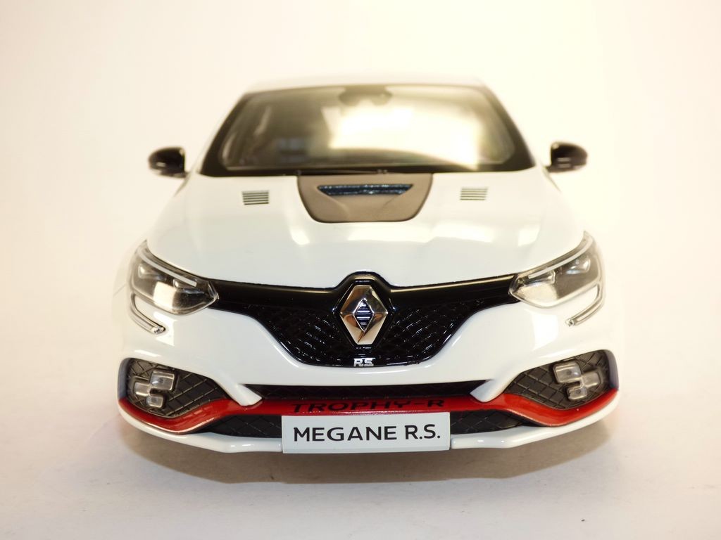 Modèle Réduit RENAULT MEGANE R.S. Trophy-R 2019 - Échelle 1:18 Par NOREV - Blanc - Métal Die-Cast