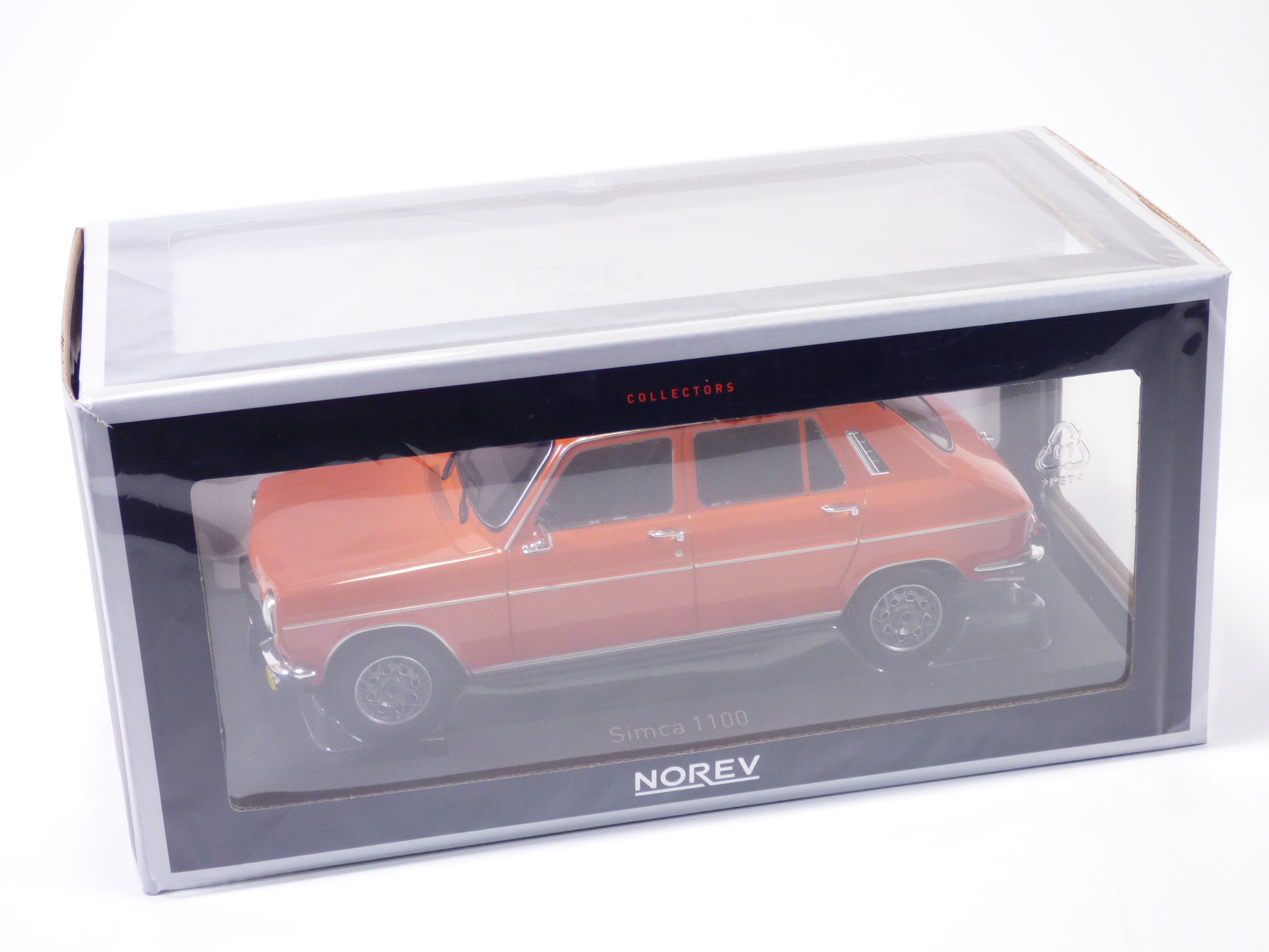 NOREV – Simca 1100 TI 1974 – Rouge Sumatra – Voiture Miniature 1/18 – Métal – Collection