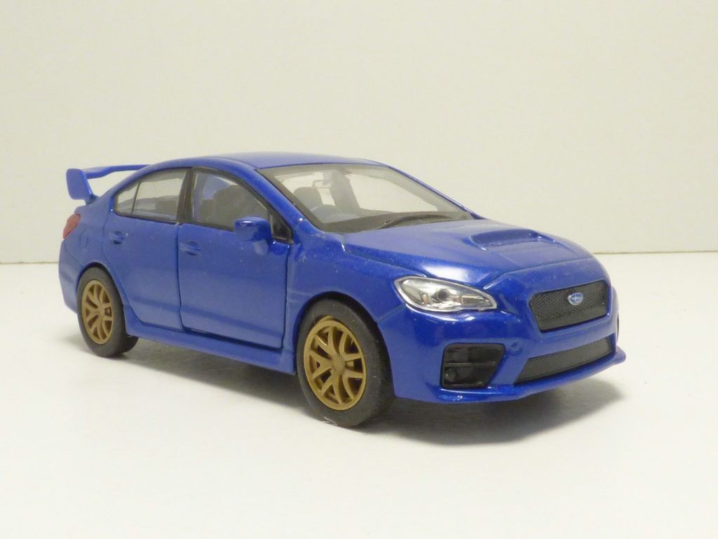 Subaru Impreza Wrx Sti 2015 Bleu A Friction 1 38 Rhd Ebay