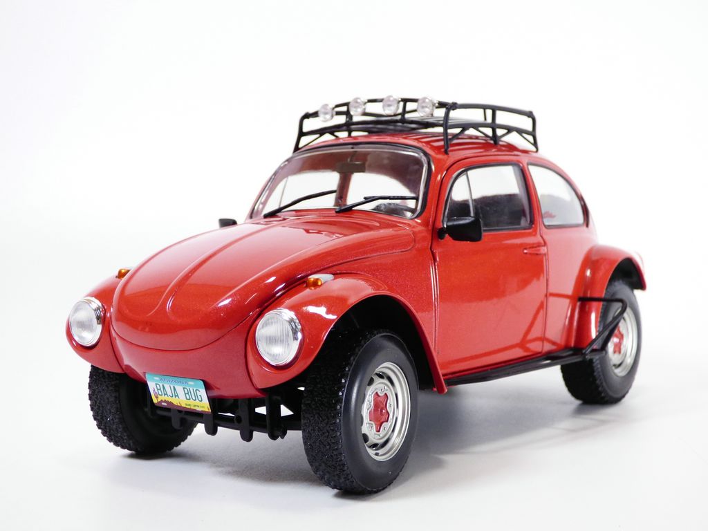 VOLKSWAGEN Coccinelle BAJA rouge avec galerie 1/18 VW Beetle - Main Image