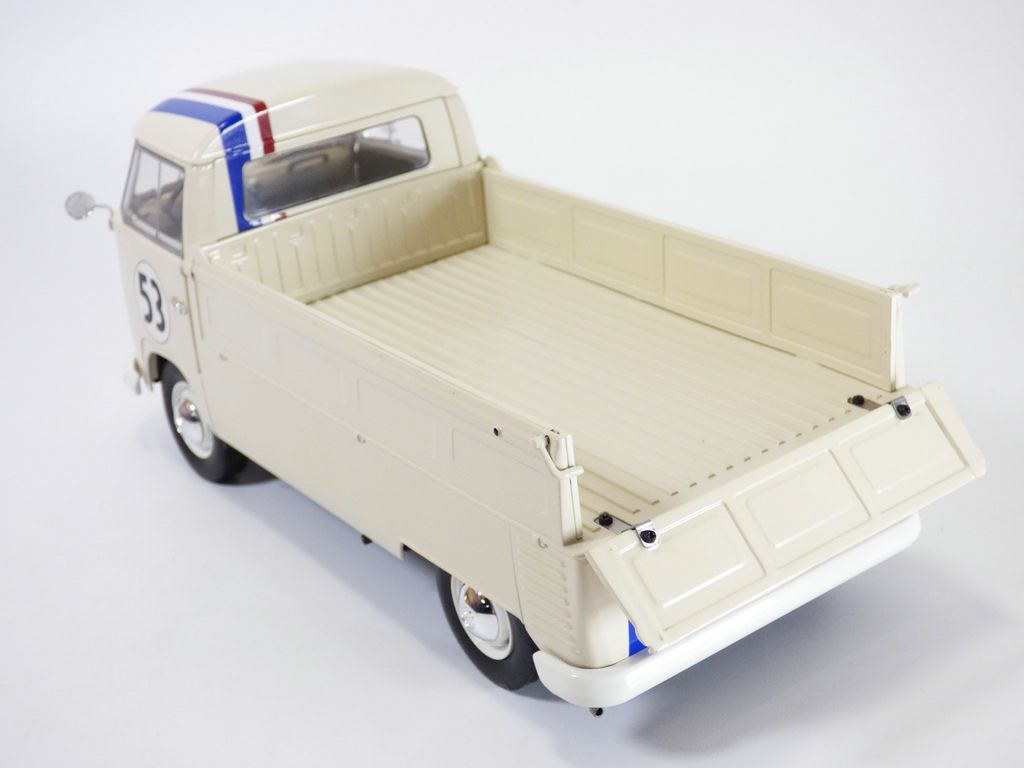 VOLKSWAGEN COMBI T1 pick up Racer n°53 1/18 Choupette Herbie VW ...