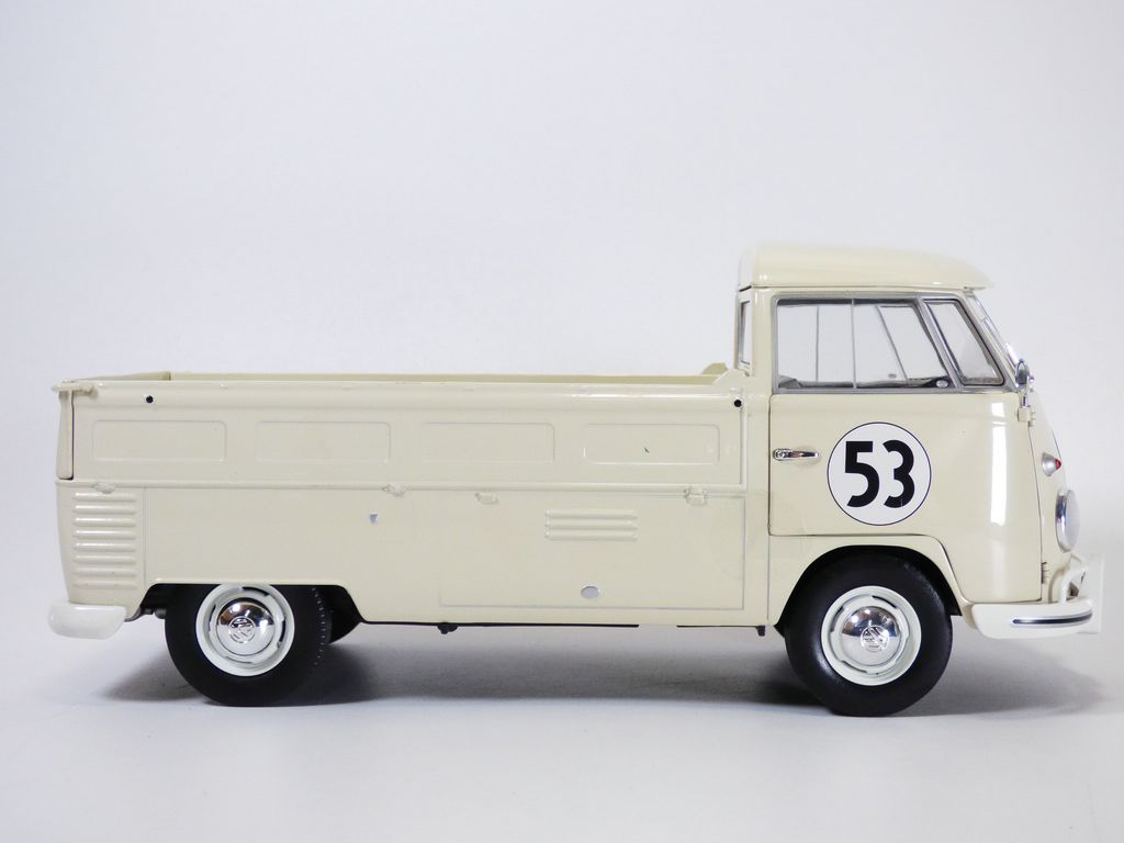 VOLKSWAGEN COMBI T1 pick up Racer n°53 1/18 Choupette Herbie VW ...
