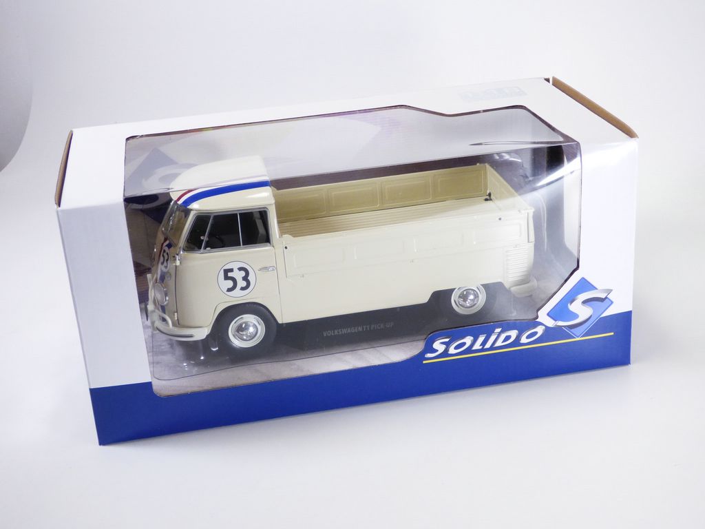 VOLKSWAGEN COMBI T1 pick up Racer n°53 1/18 Choupette Herbie VW ...
