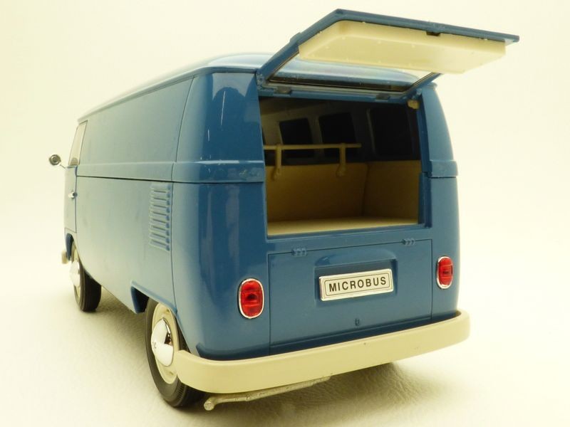 VW COMBI T1 tolé utilitaire bleu 1/18 bus panel van ...